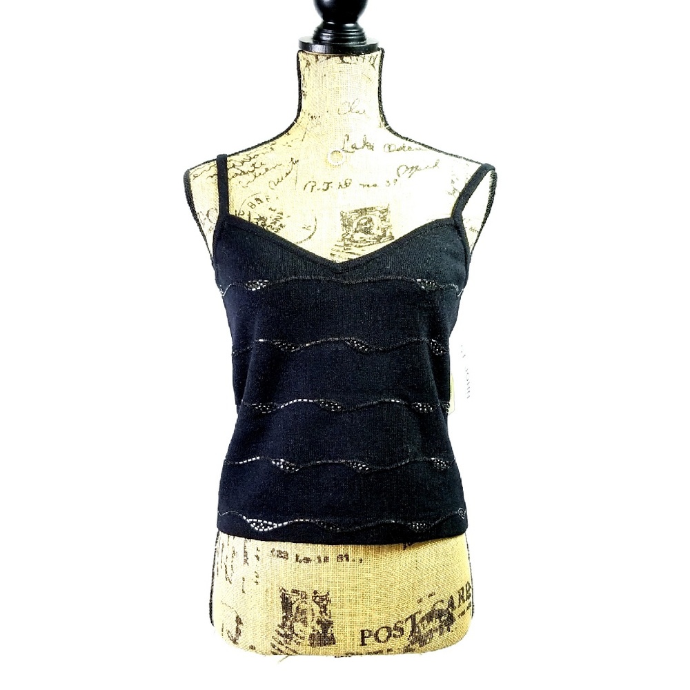 ❄️ ST. JOHN: Blk.Couture Evening Tank Top Shell